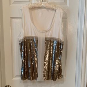 Ann Taylor Loft sleeveless sequined top